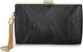 Bolso de Mano con Flecos MESU para Noche y Fiesta