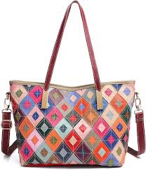 Bolsos de Mano Multicolores para Mujer - Talla Grande
