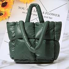 Bolso de Mano Acolchado para Mujer - tinysiry