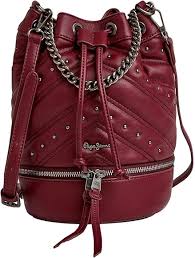 Bolso de Cubo Lilly Lay Burdeos para Mujer - Pepe Jeans
