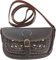 Bolso Bandolera Rociero de Piel Convertible