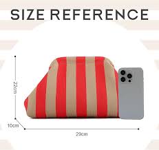 Clutch de Rayas EVEOUT para Mujer - Bolso Nube de Fiesta