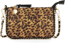 Bolso Bandolera Leopardo con Tachuelas
