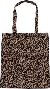 Bolso de Lona Grande con Estampado de Leopardo para Mujer