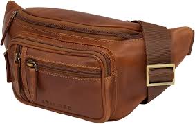 STILORD 'Greg' Riñonera de Piel Vintage