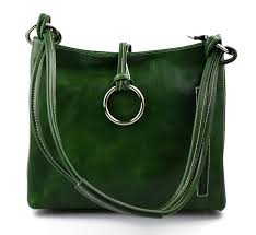 Bolso de Cuero de Lujo Verde para Mujer