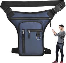 Bolsa de Pierna Masculina Multifunional Azul