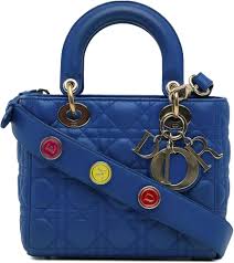 Dior Azul Mini Bolso Cannage Lady My ABCDior