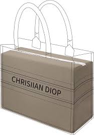 Almohada Inserto DGAZ para Dior Book Tote Mini - Satín Gris Tourterelle