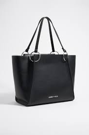 Bolso Grande de Cuero Negro