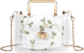 Bolso Transparente 2 en 1: Hombro y Cruzado