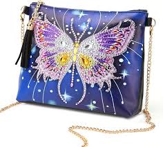 Bolso de Hombro con Pintura de Diamantes para Mujer