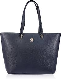 Bolso Tote Grande Emblem Azul para Mujer - Tommy Hilfiger