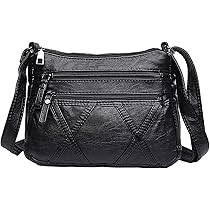 Bolso Bandolera Casual Negro con Almacenamiento