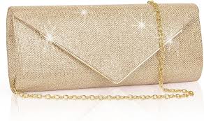 Bolsos Clutch Brillantes Larcenciel con Cadena Desmontable