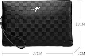Bolso de Mano Elegante para Hombre - Negro