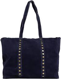 Bolso Shopper de Piel Serraje 90s para Portátil