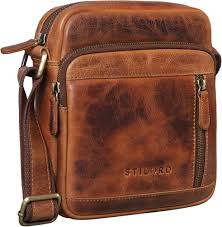 Bandolera de Cuero Vintage STILORD 'Trae'