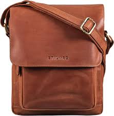 Bandolera de Piel STILORD 'Ragnar' para Hombre