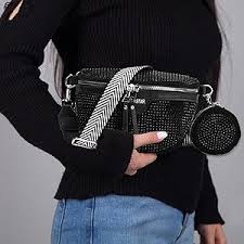 Riñonera Bandolera Negra Cozlly para Mujer