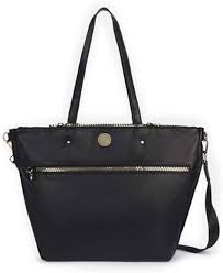 Shopper Elegante de Cuero PU Negro para Mujer - LOLA CASADEMUNT