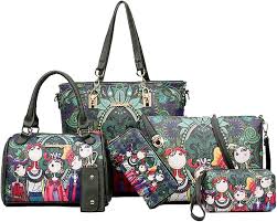 Conjunto de Bolsos NIYUTA para Mujer - 6 Piezas con Asa Superior
