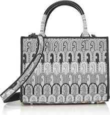 Bolso Tote Mini Furla Toni Grigio con Logo