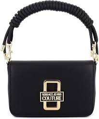 Bolso Bandolera Versace Mujer Negro con Logotipo