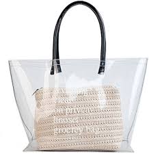 Bolso de Playa Transparente Grande para Mujer