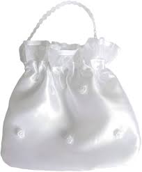 Bolso de Satén Blanco para Novia y Comunión