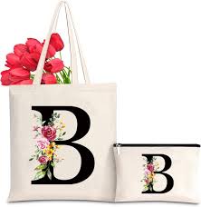 Bolso Tote Personalizado con Inicial