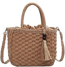Bolso de Paja ELTOX: Elegancia de Verano para Mujer