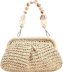 Embrague de Rafia Elegante para Verano