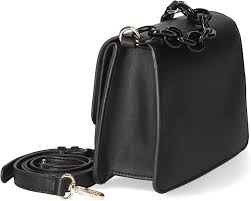 Bolso Bandolera Negro con Cadena Maxi para Mujer