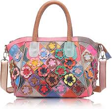 Bolso Tote Patchwork Floral Karoukee para Mujer