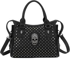 Bolso Punk de Calavera con Remaches para Mujer