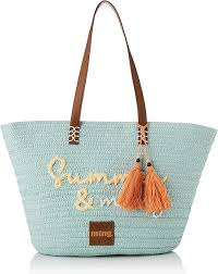 Bolso Capazo MTNG AZIMUT C52876 Maíz Aguamarina para Mujer