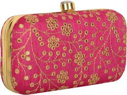 Bolso de Mano Rosa Ethnic Closet para Boda