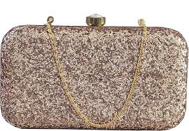 Bolso Étnico de Mano en Rosa Brillante y Oro Rosa
