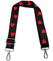 Correa Intercambiable Ajustable para Bolsos Negro y Rojo