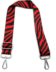 Correa Ajustable Rayas Rojas para Bolso de Mujer