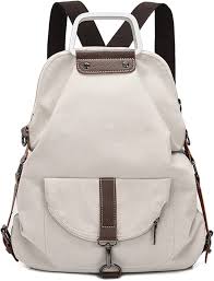 Mochila de Lona Tuoig para Mujer - Estilo Informal Beige