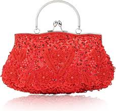 Clutch de Noche Bordado para Fiesta