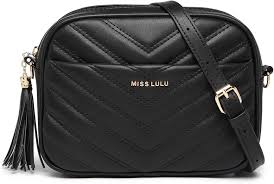 Bolso Cruzado de Cuero Sintético Miss Lulu para Mujer