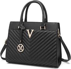 Miss Lulu: Elegante Bolso Tote de Cuero PU con Acolchado