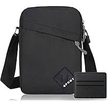 Bandolera Mediana Uirheurd para Hombre - Negro