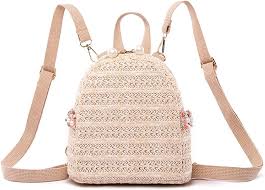 Mochila Bohemia de Ganchillo y Paja para Verano
