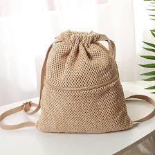 Bolso de Mimbre Tejido a Mano para Verano