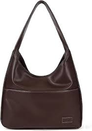 Bolso Bandolera de Piel para Mujer YingStar (Café)