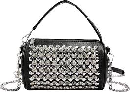 Bolso de Hombro con Remaches para Mujer